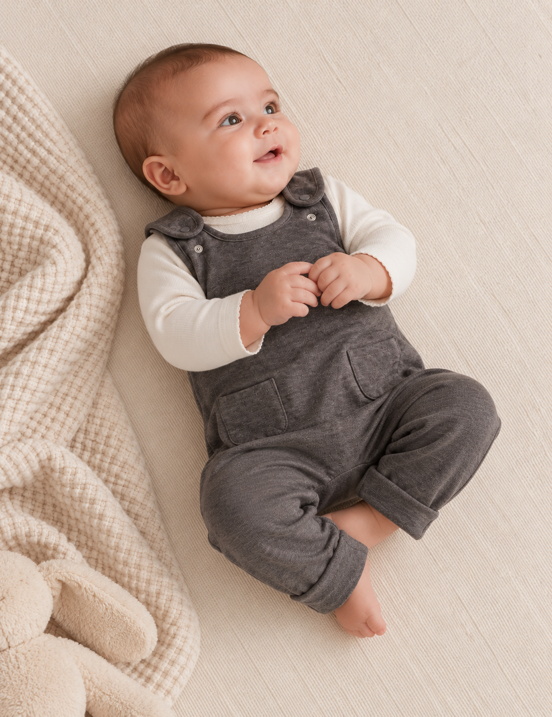 Peto de bebé evolutivo · Gris · Pima orgánico GOTS