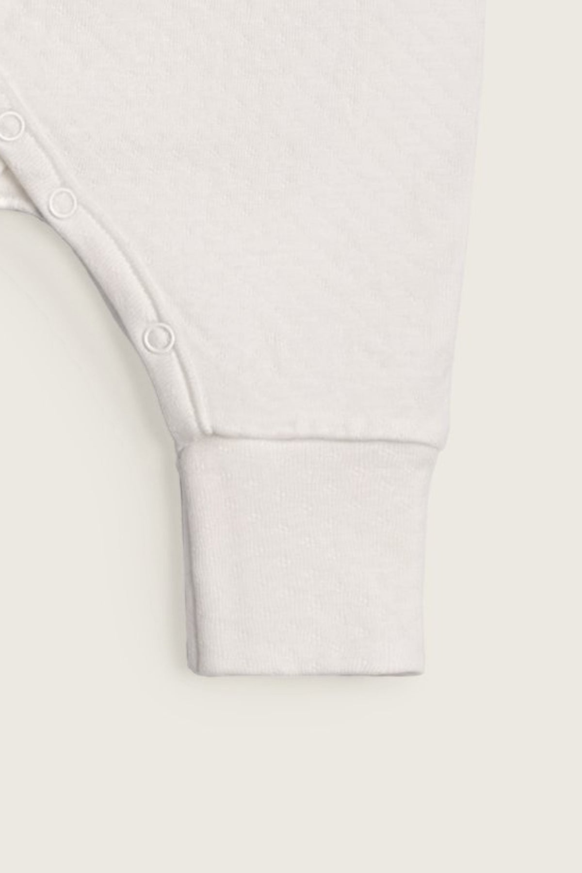 Pelele kimono de bebé con manos y pies convertibles · Blanco · Pima orgánico GOTS