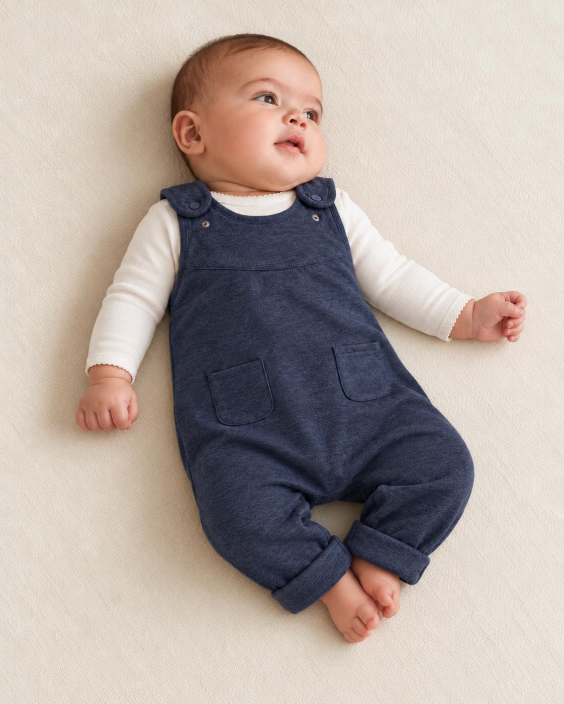 Peto de bebé evolutivo · Azul · Pima orgánico GOTS