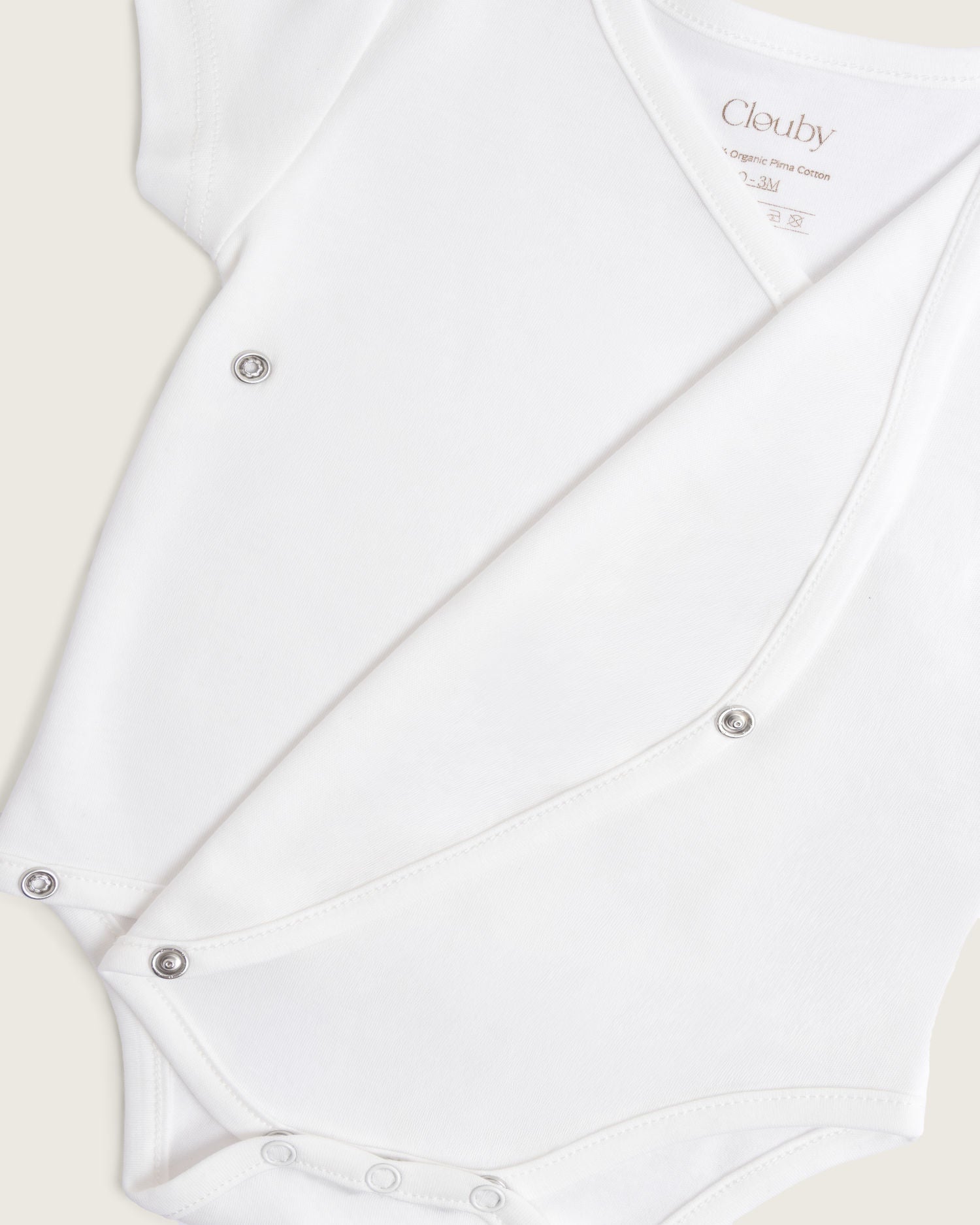 Body bebé tipo kimono manga corta | Algodón Pima orgánico GOTS