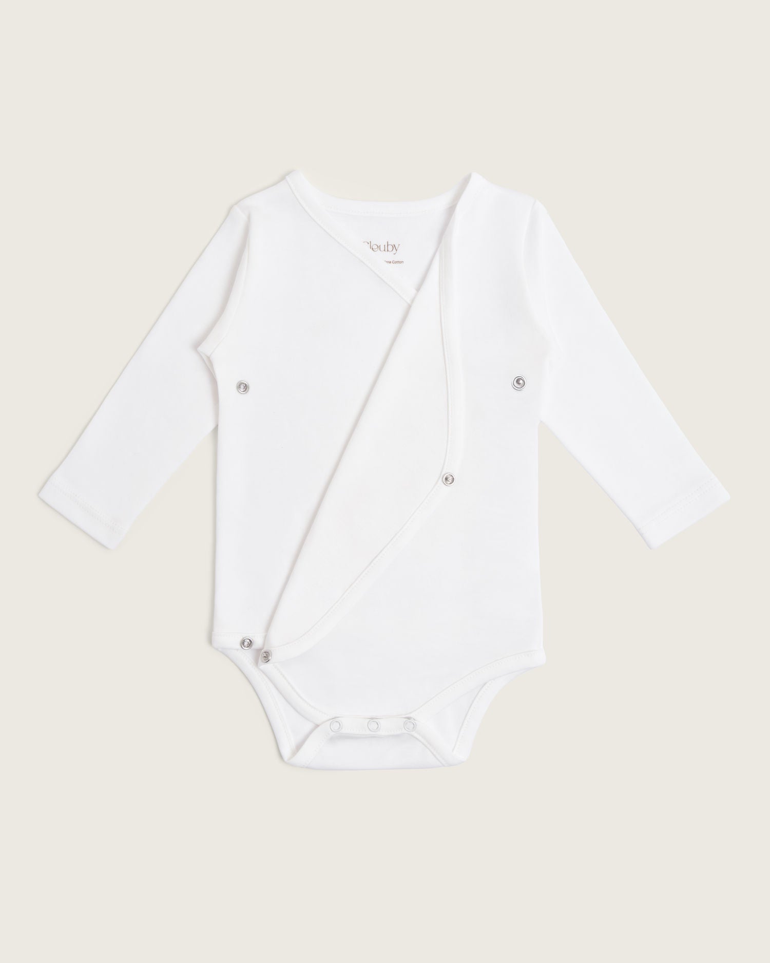 Body bebé tipo kimono manga larga | Algodón Pima orgánico GOTS