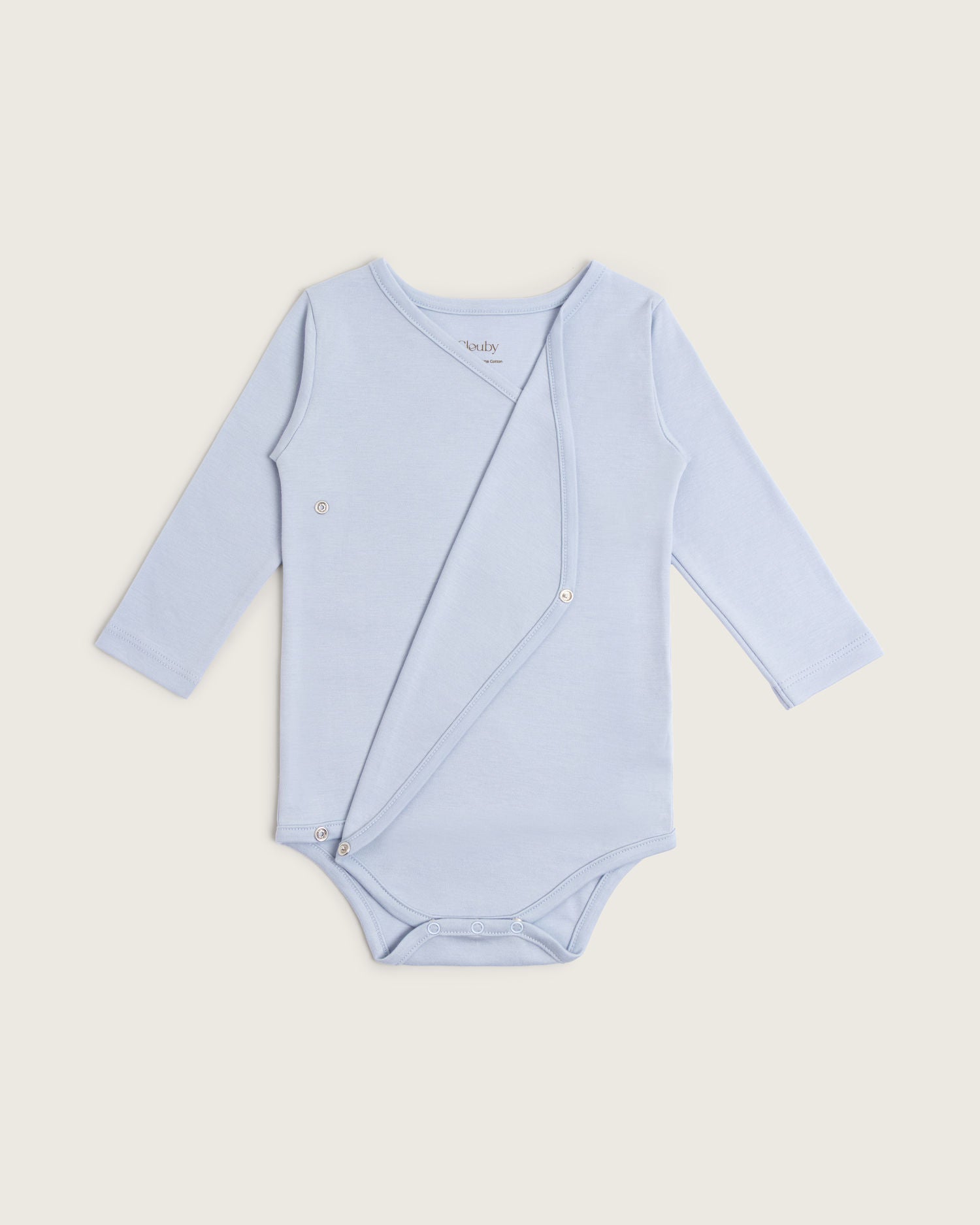 Body bebé tipo kimono manga larga | Algodón Pima orgánico GOTS
