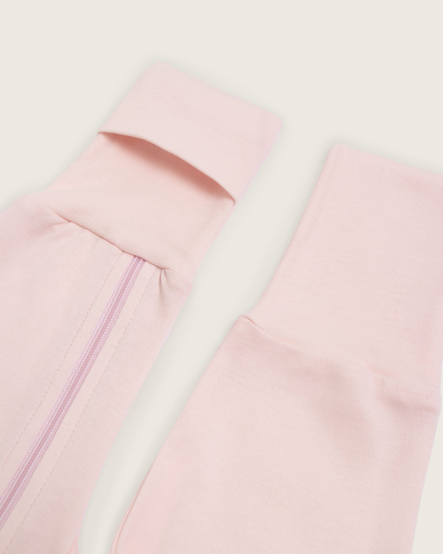 Pelele de bebé doble cremallera · Rosa · Pima orgánico GOTS