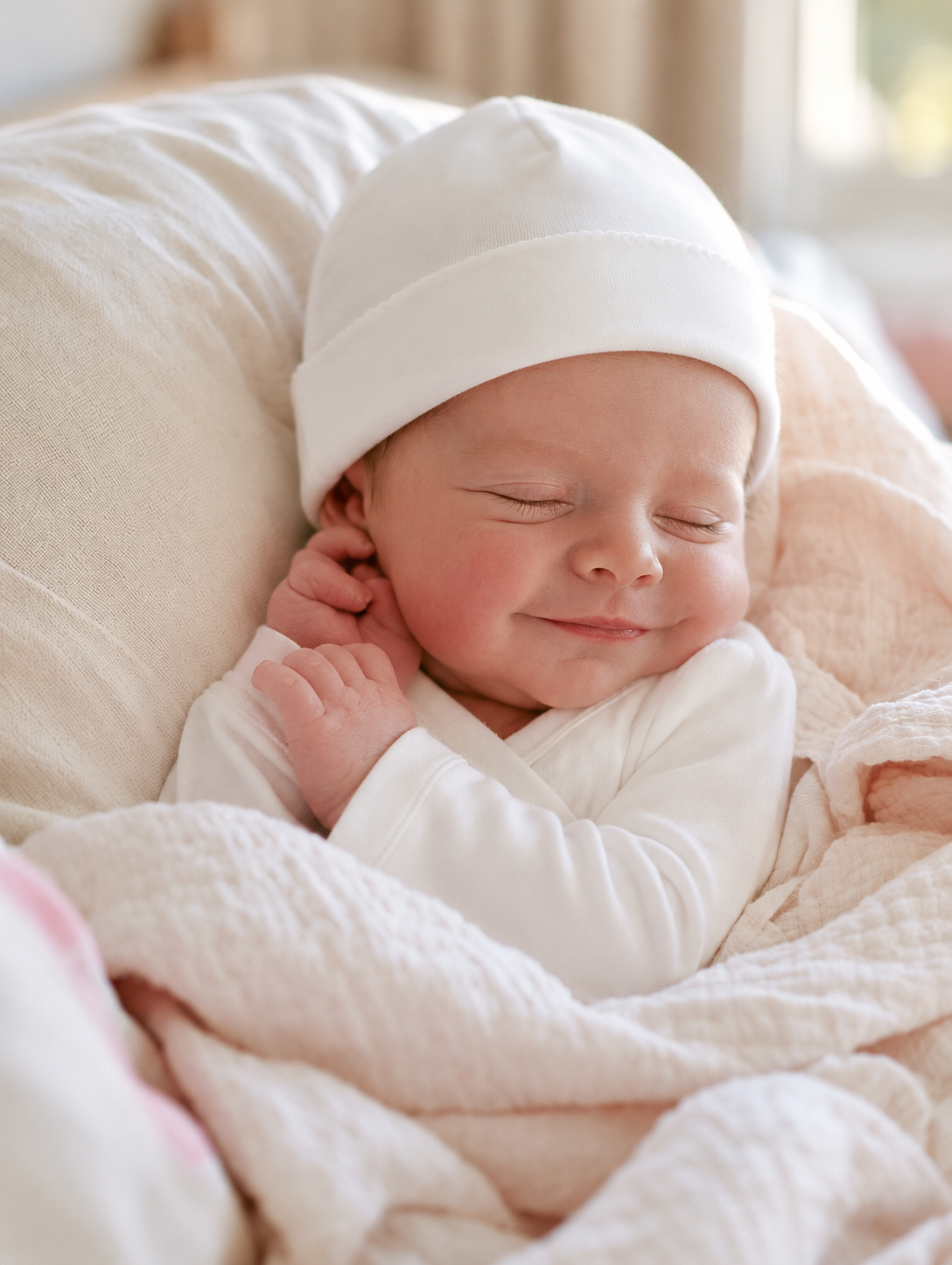 Baby hat · White · Pima Cotton