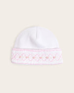 Gorrito blanco bordado para bebé