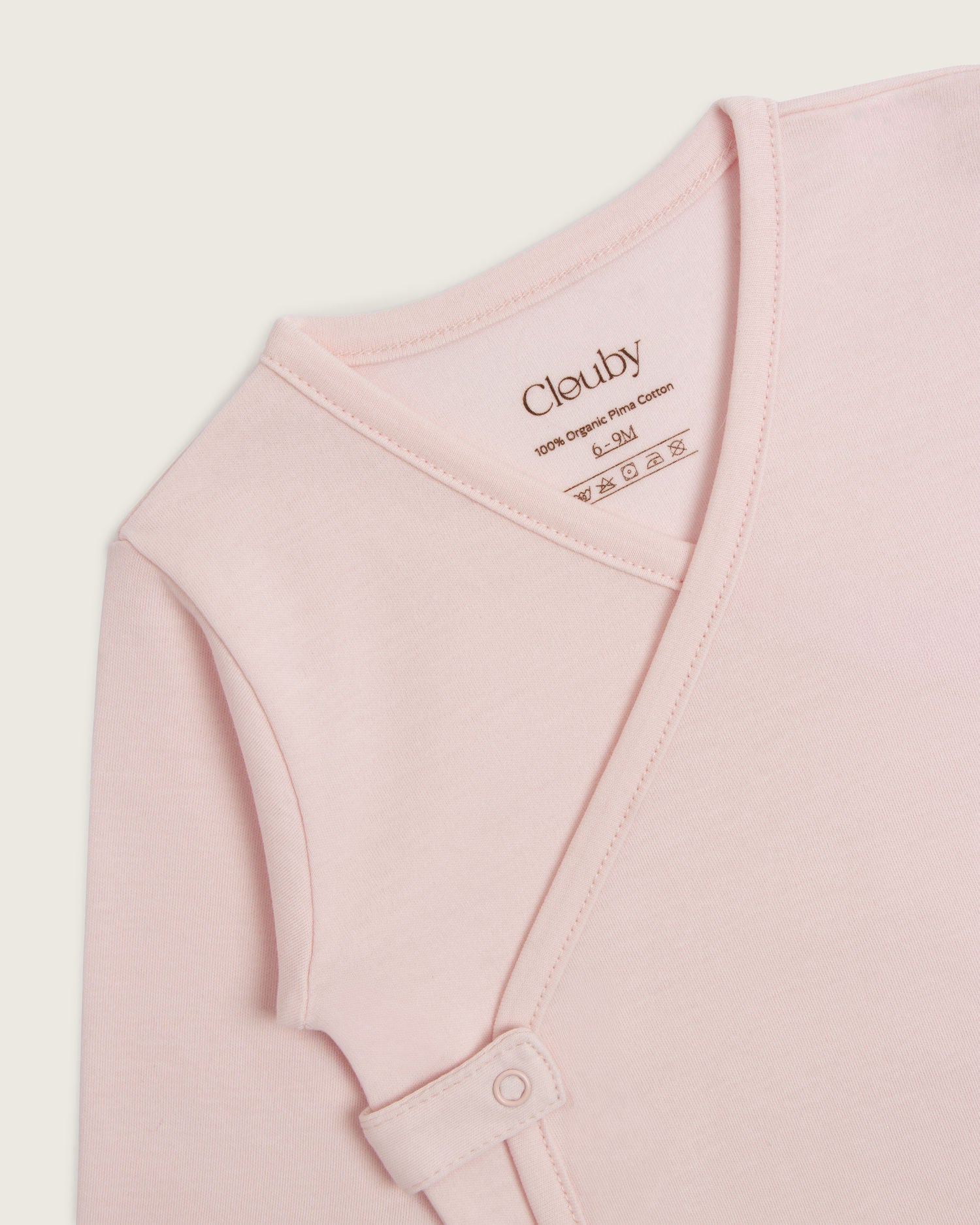 Set kimono de bebé: chaqueta, polaina y gorro · Rosa · Pima orgánico GOTS
