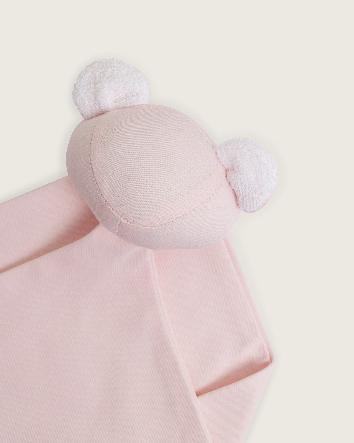 Doudou oso de bebé · Rosa · Algodón Pima