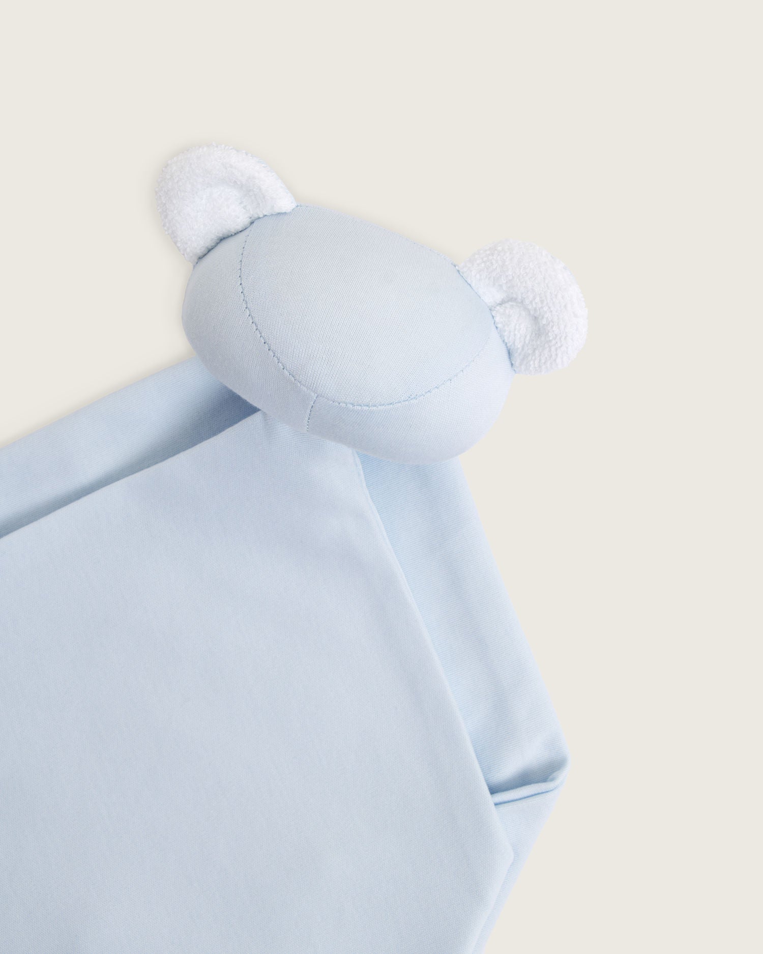 Doudou oso de bebé · Celeste · Algodón Pima