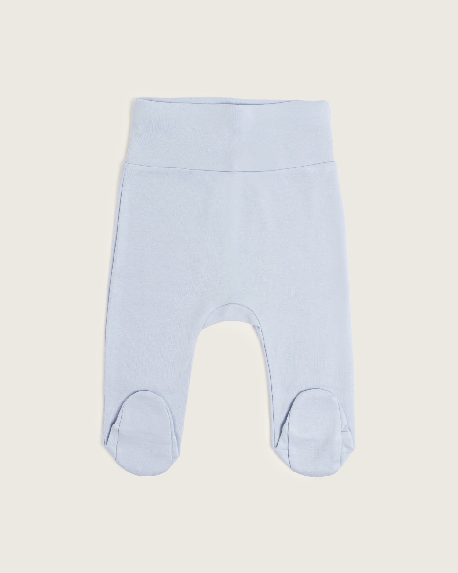 Pantalón de bebé con pies · Celeste · Pima orgánico GOTS