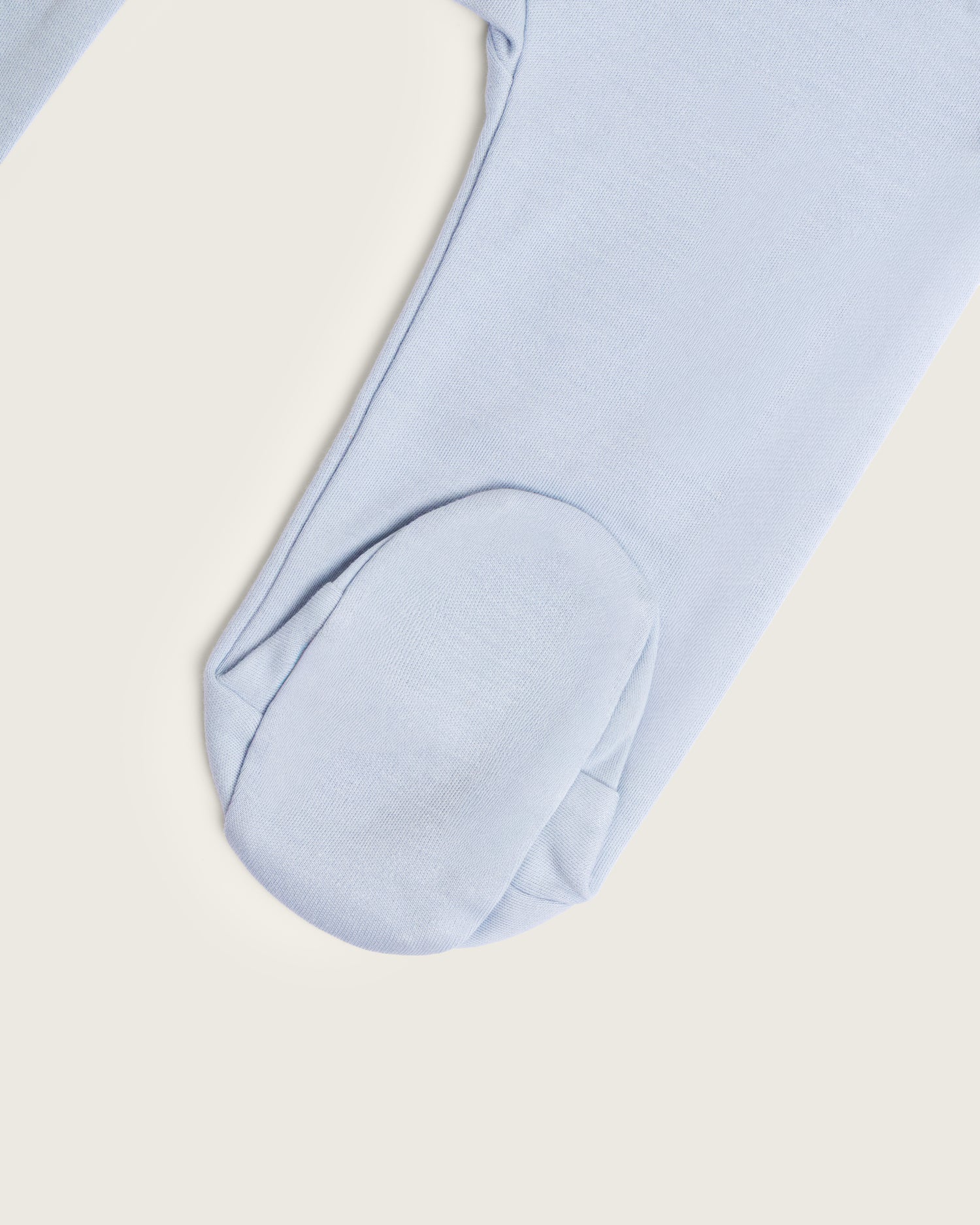 Pantalón de bebé con pies · Celeste · Pima orgánico GOTS