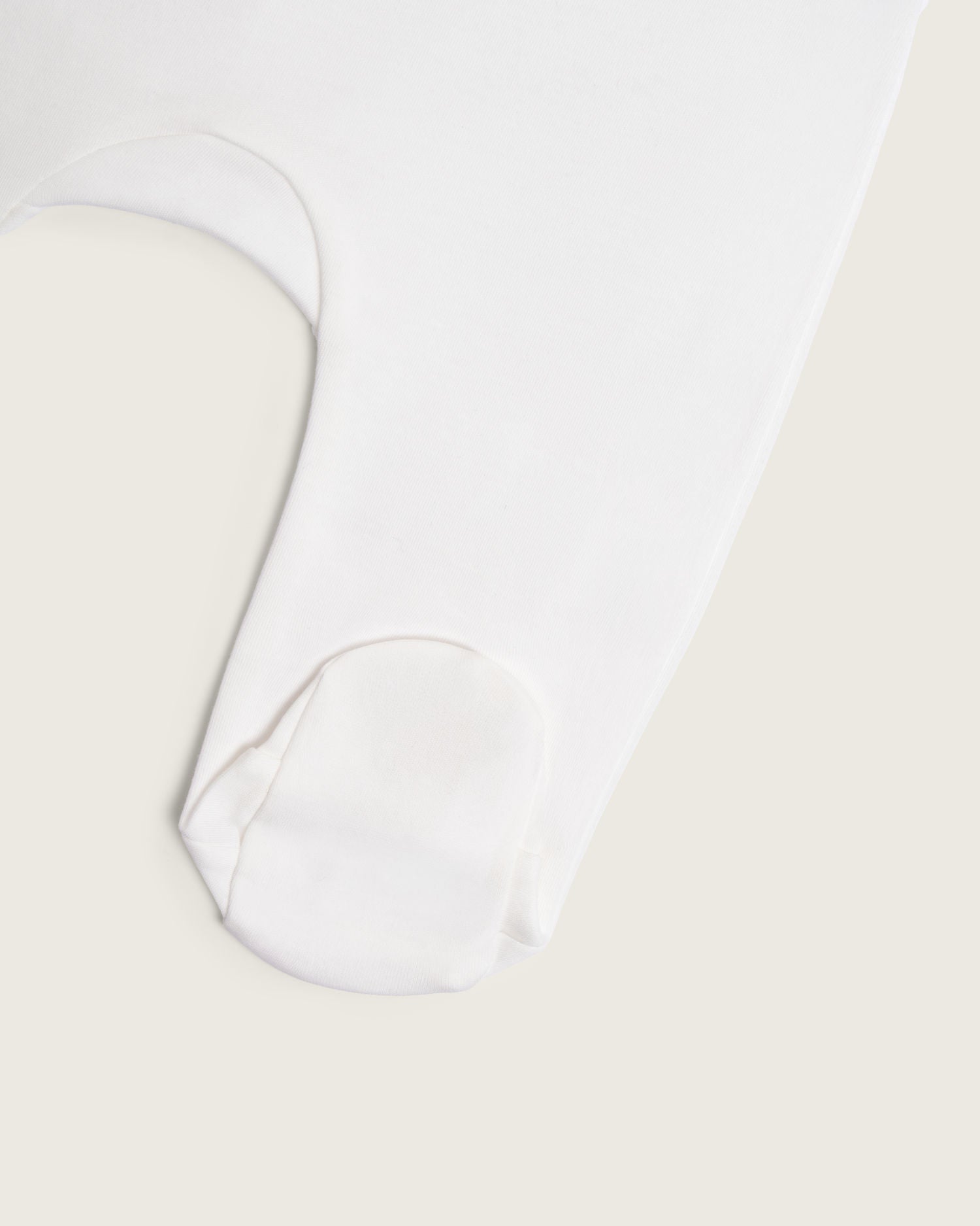 Pantalón de bebé con pies · Blanco Natural · Pima orgánico GOTS