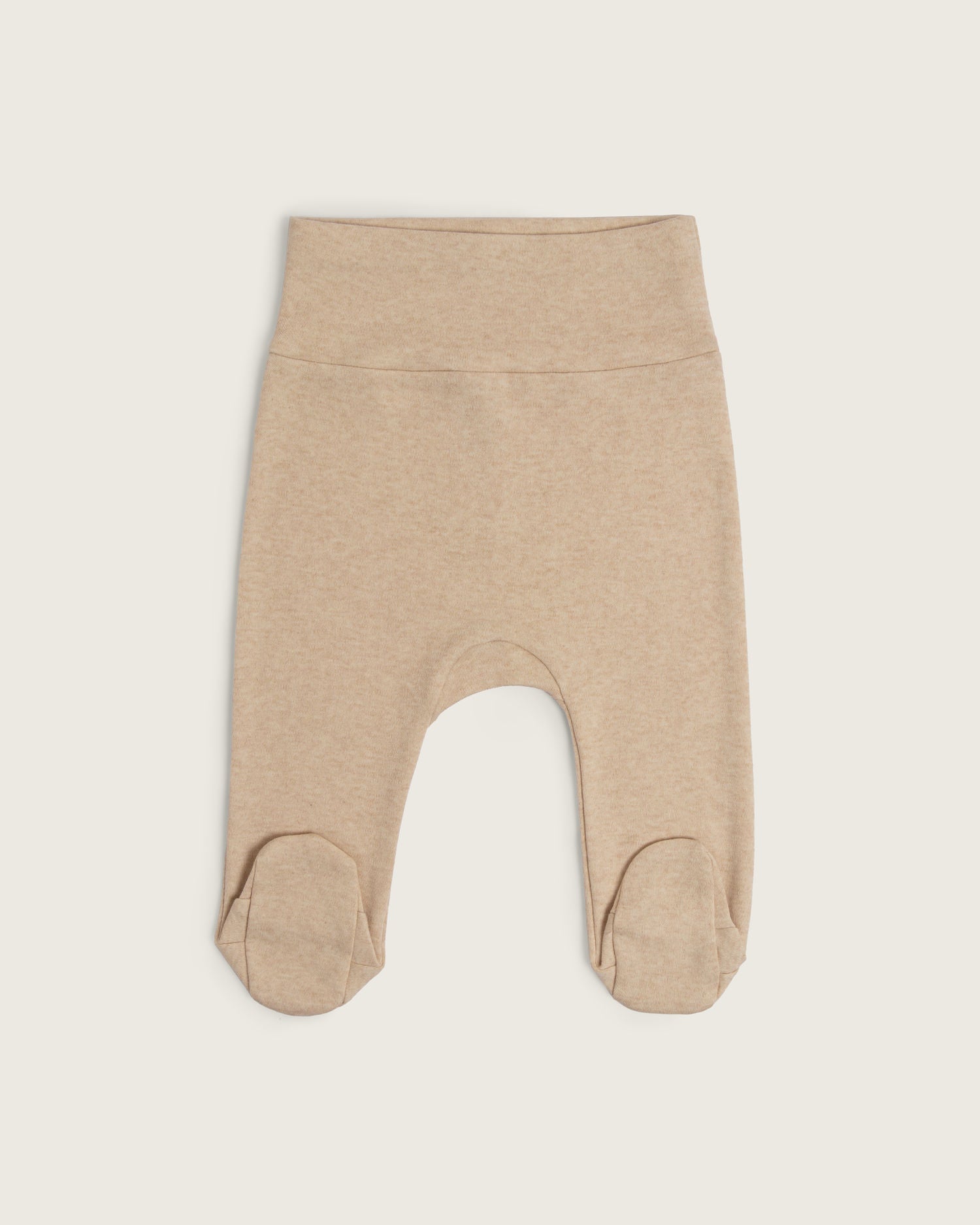Pantalón de bebé con pies · Caramelo · Pima orgánico GOTS