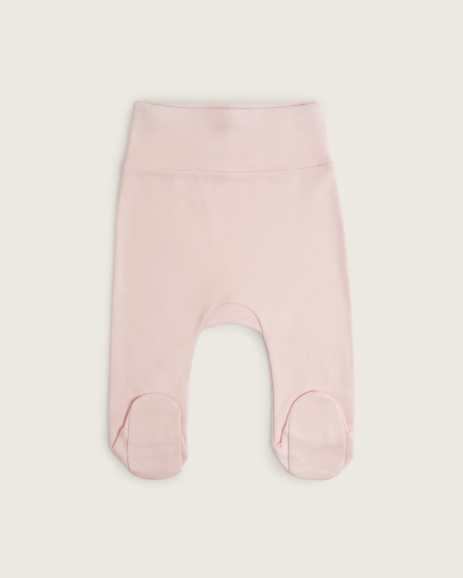 Pantalón de bebé con pies · Rosa · Pima orgánico GOTS