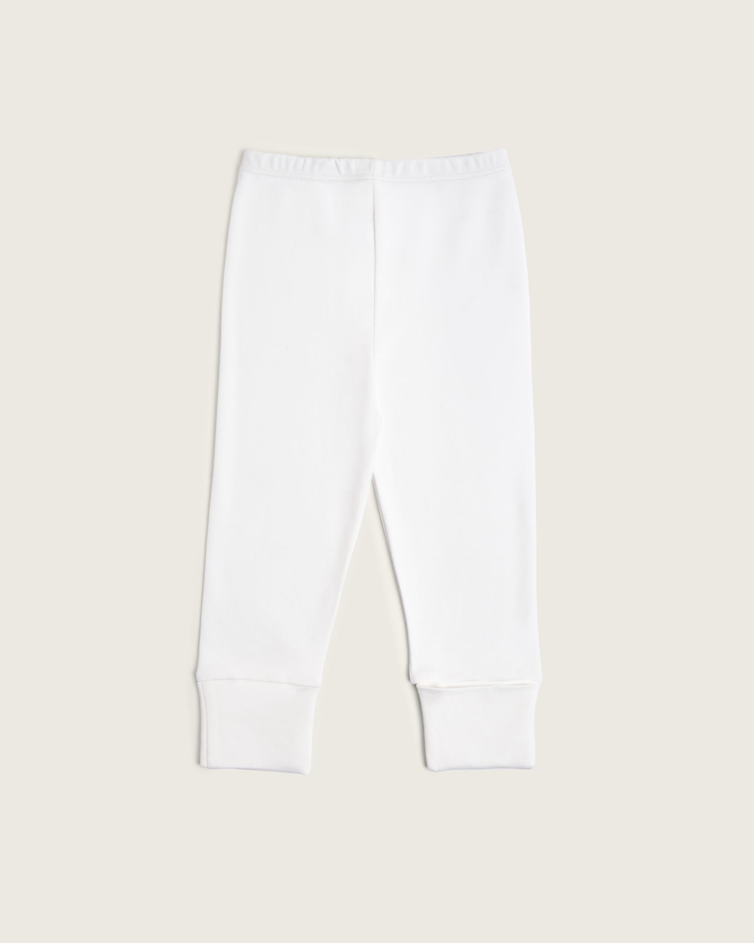 Pantalón de bebé convertible · Blanco Natural · Pima orgánico GOTS