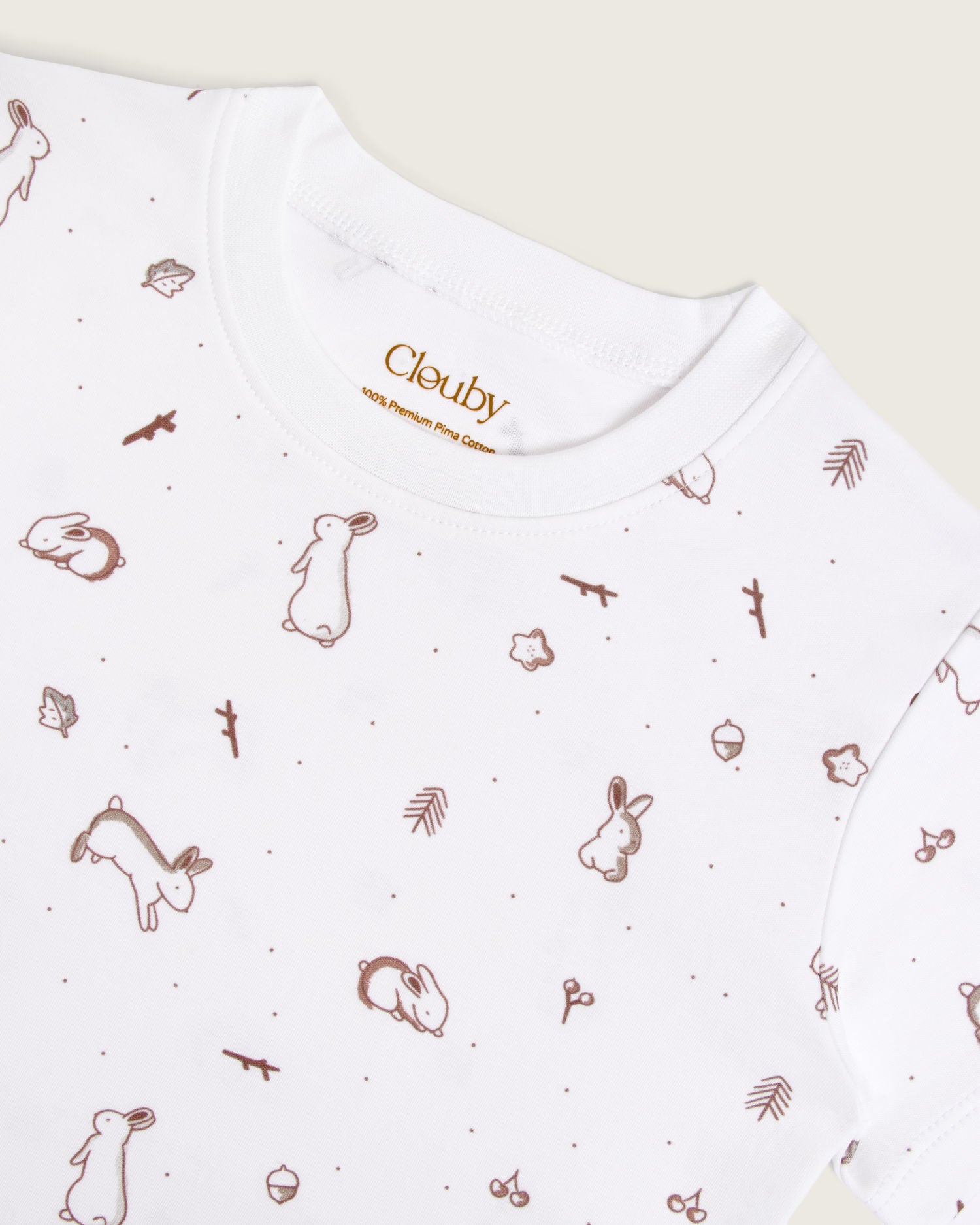 Pijama infantil verano en algodón Pima | Camiseta y short