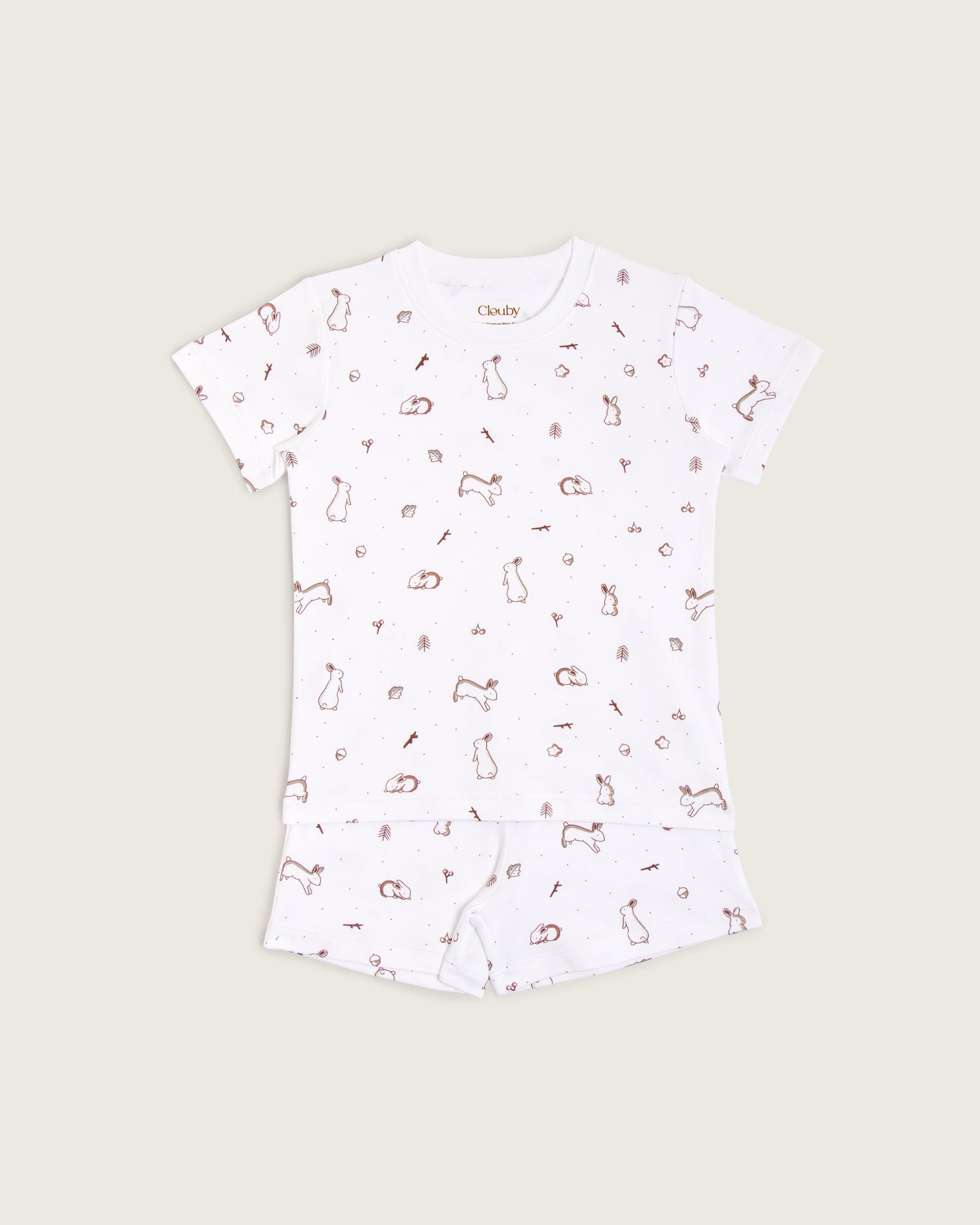 Pijama infantil verano en algodón Pima | Camiseta y short