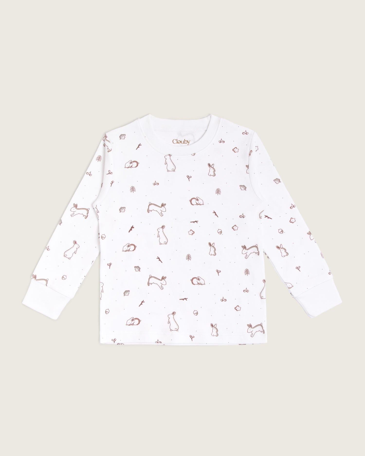 Pijama de bebé manga larga · Estampado pradera · Algodón Pima