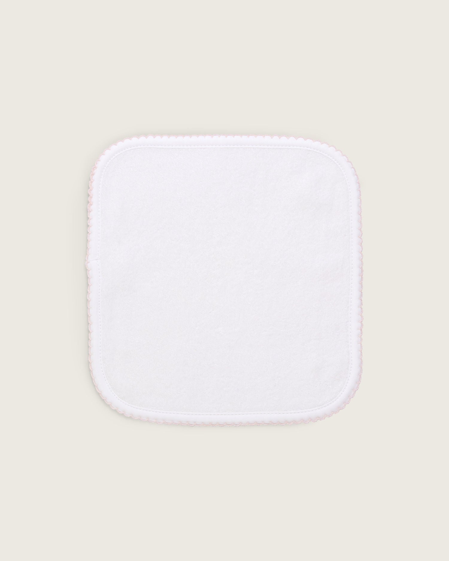 Toalla con capucha de bebé · Blanco y Rosa · Algodón Pima